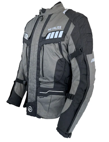 Metalize Mens 440 Textile Jacket - Dark Grey XL-2XL